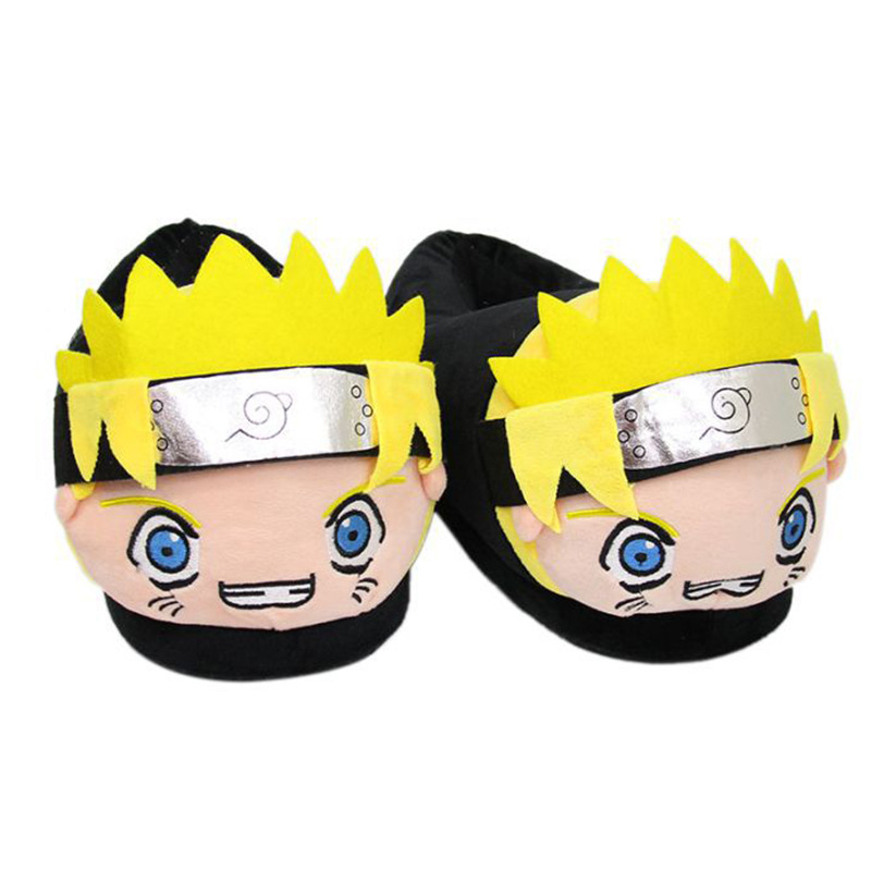 Interior Design Logo - Cute Naruto Closed Plush Slippers Konoha