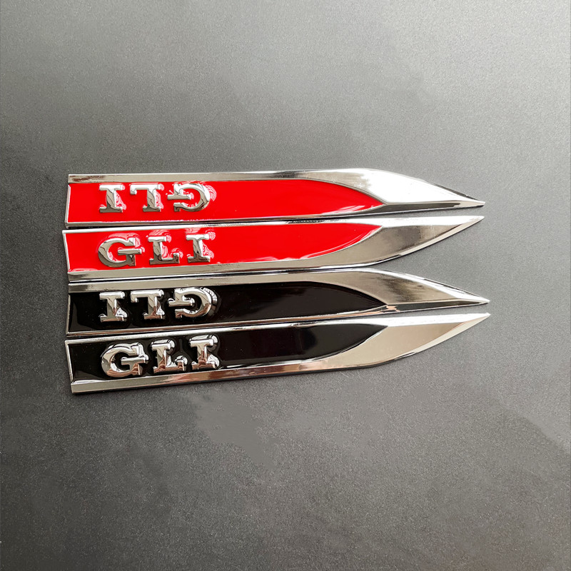 Interior Design Logo - 1Pairs Metal Logo GLI Badge Decal