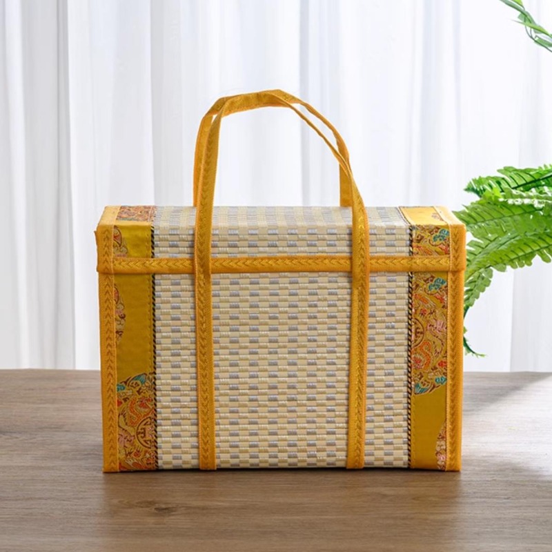 Woven Basket Set - Foldable Eco-friendly Storage Bags Chinese Festival