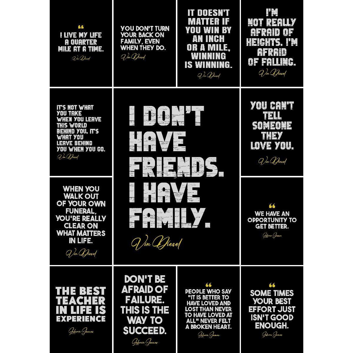 Interior Design Landscape - Vin Diesel Text Art Poster Unique