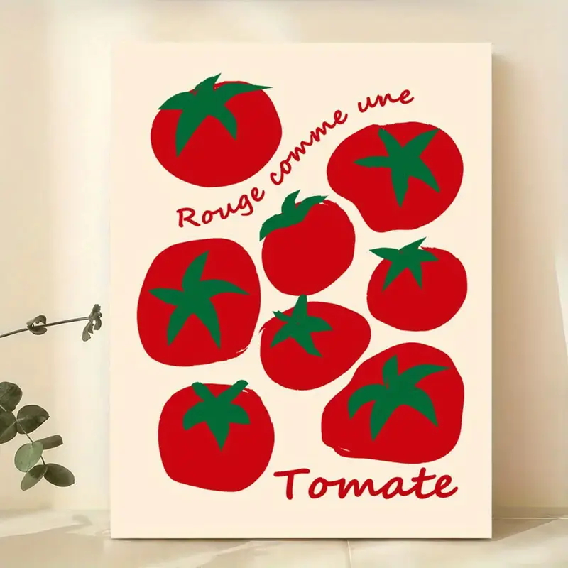 Modern Colorful Red Tomatoes W - Interior Design Living Room recension och pris