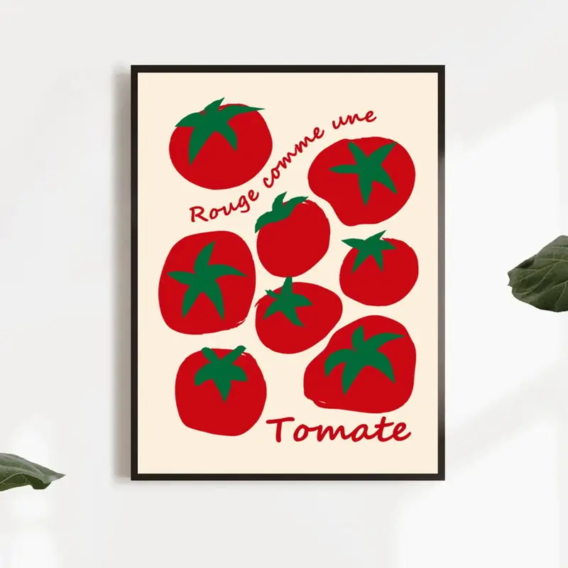 Modern Colorful Red Tomatoes W - Interior Design Living Room recension och pris