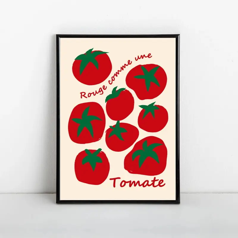 Modern Colorful Red Tomatoes W - Interior Design Living Room recension och pris