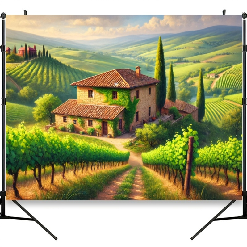 Italian Vineyard Cottage Wall  - Interior Design Hd recension och pris