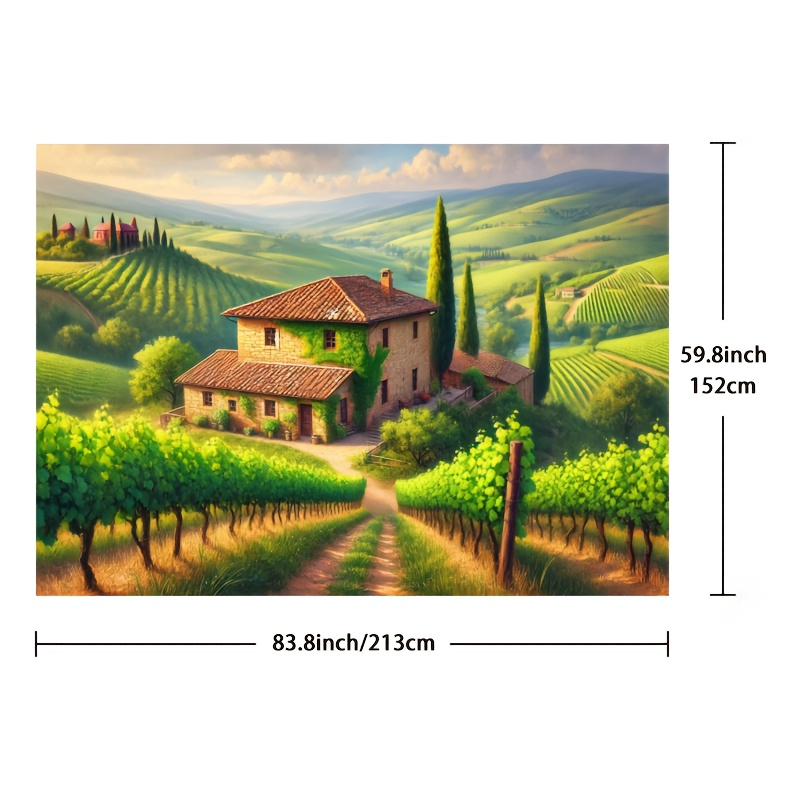 Italian Vineyard Cottage Wall  - Interior Design Hd recension och pris