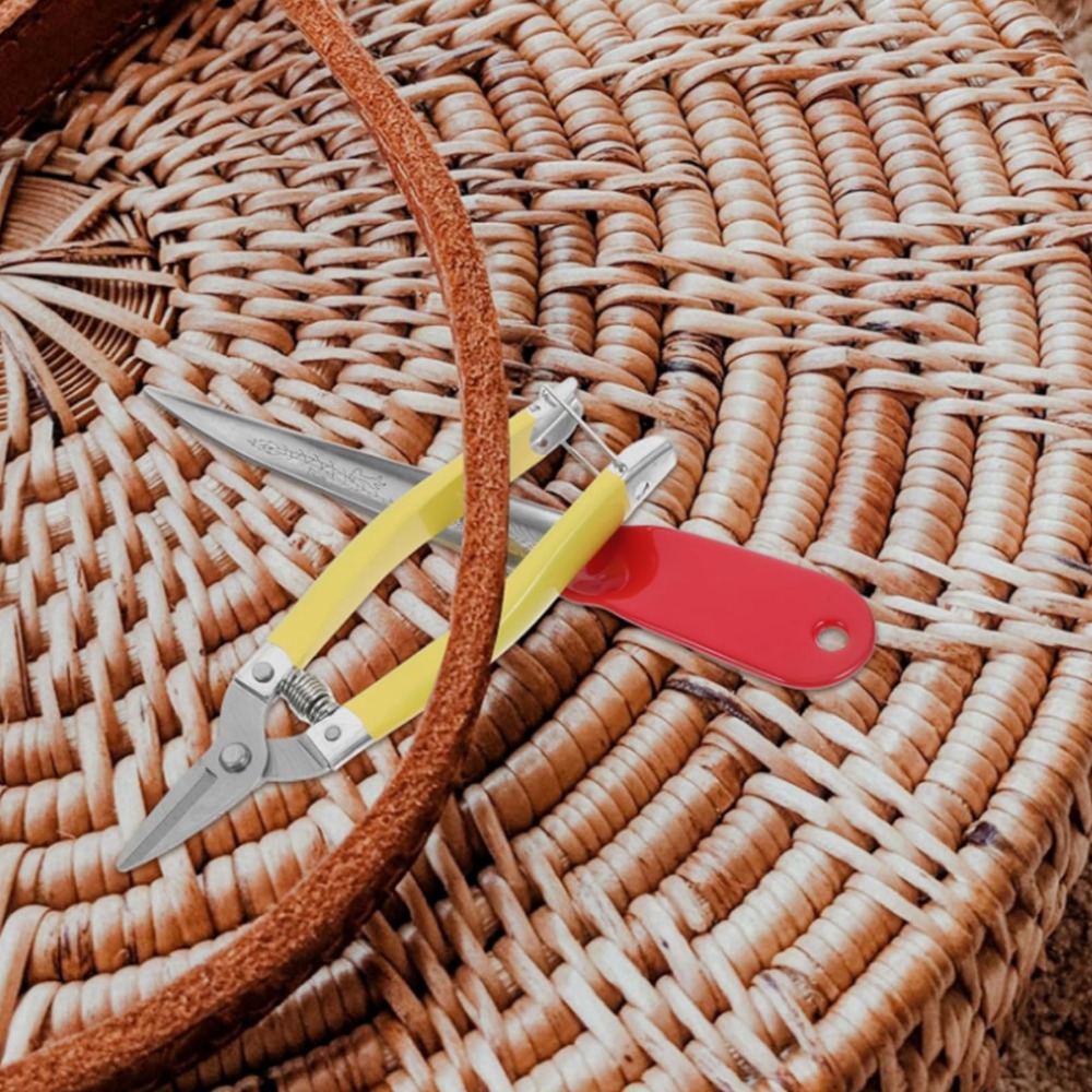 2Pcs Stainless Steel Rattan We - Woven Basket Set recension och pris