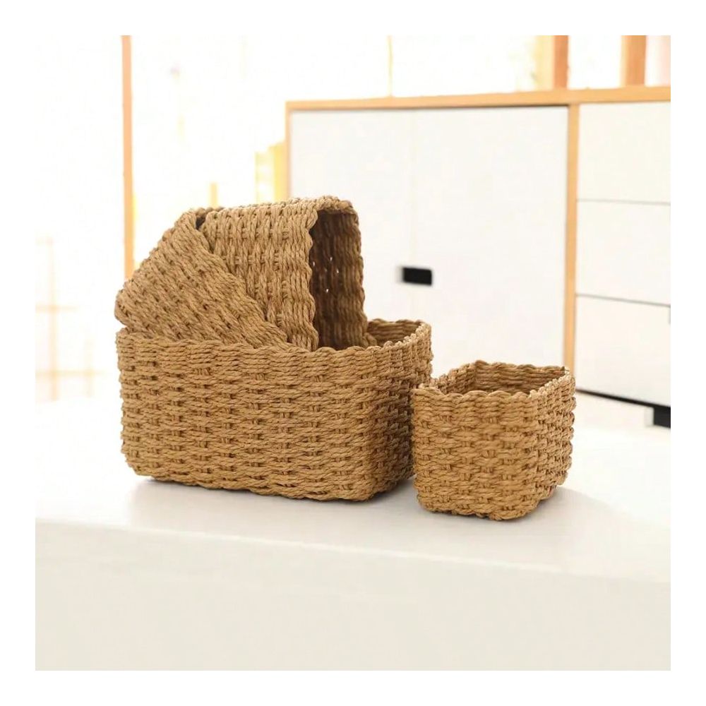 Woven Storage Basket Set Paper - Woven Basket Set recension och pris