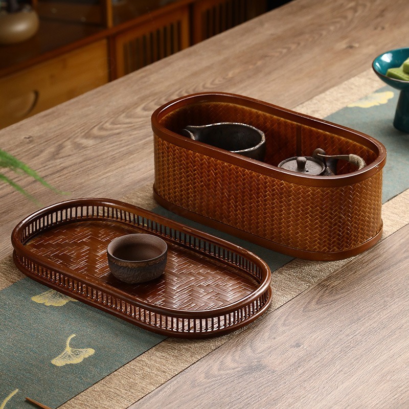 Bamboo Woven Oval Food Box, Fi - Woven Basket Set recension och pris