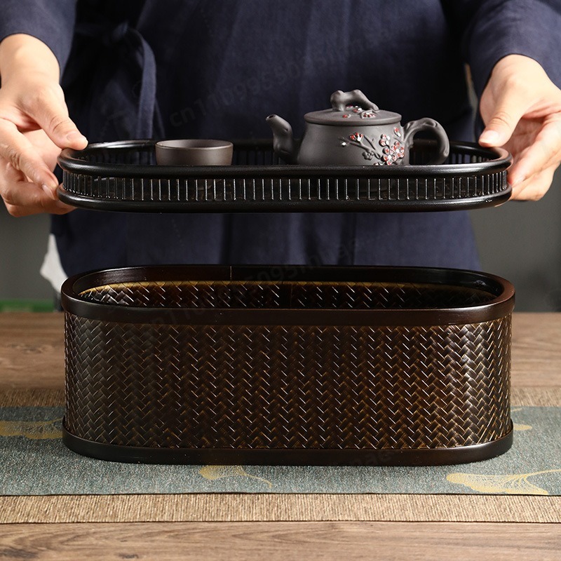 Bamboo Woven Oval Food Box, Fi - Woven Basket Set recension och pris