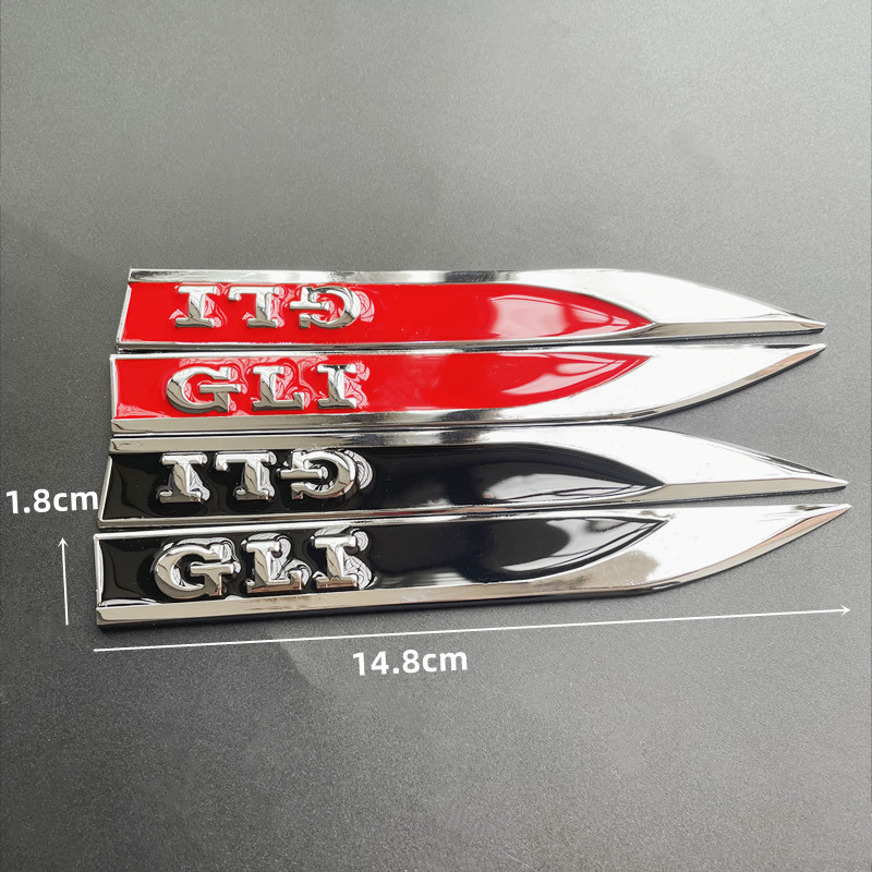 1Pairs Metal Logo GLI Badge De - Interior Design Logo recension och pris