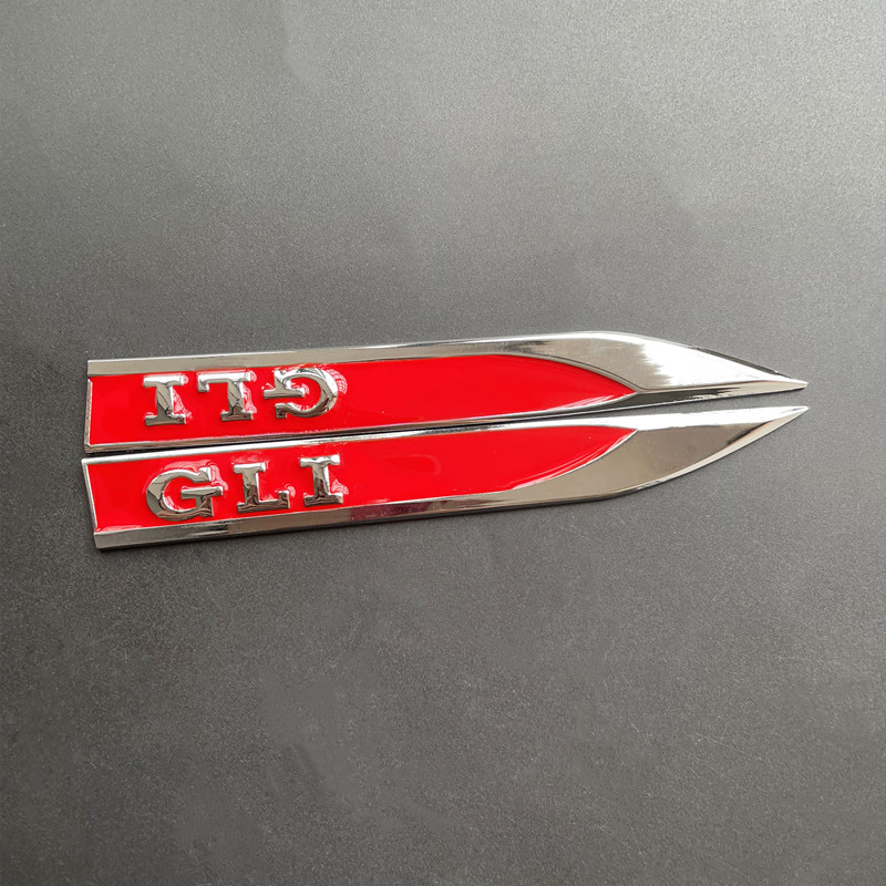 1Pairs Metal Logo GLI Badge De - Interior Design Logo recension och pris