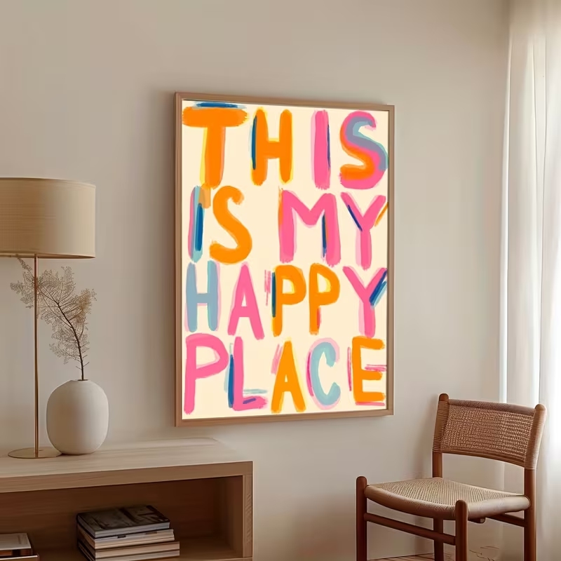 Modern This Is My Happy Place  - Interior Design Living Room recension och pris