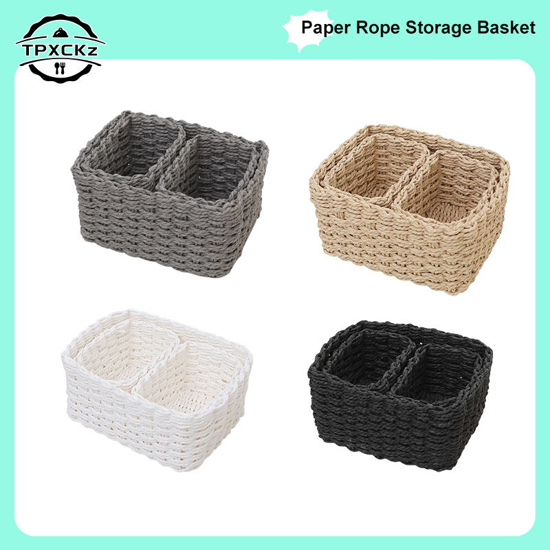 3pcs/set Handmade Straw Woven  - Woven Basket Set recension och pris
