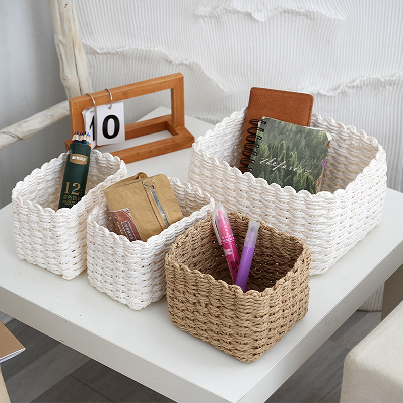 3pcs/set Handmade Straw Woven  - Woven Basket Set recension och pris