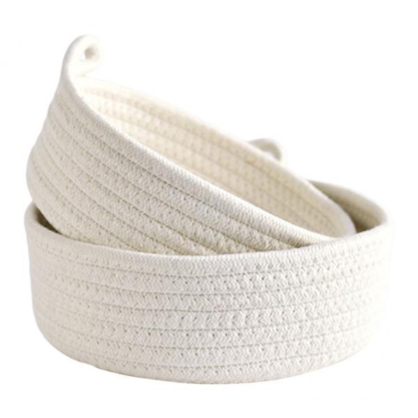 Small Basket Woven Cotton Rope - Woven Basket Set recension och pris