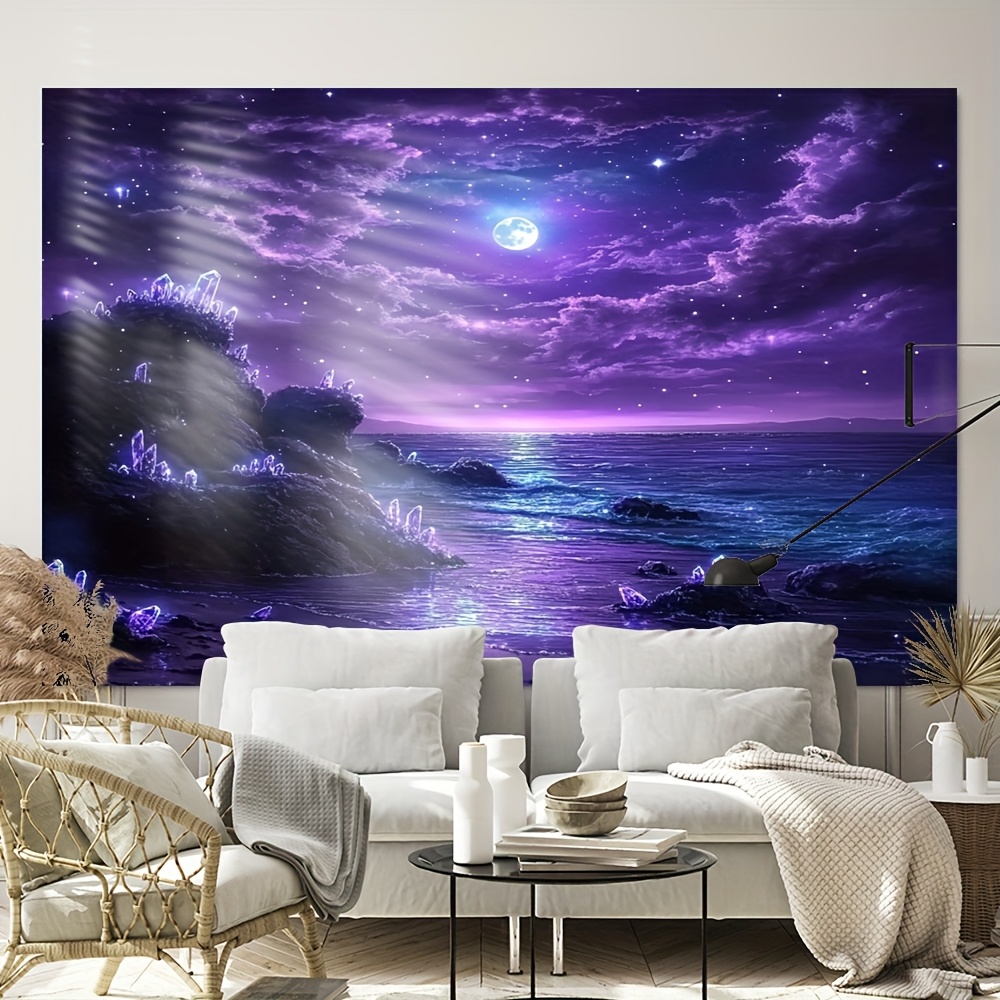 Purple Moon Ocean Night Wall M - Interior Design Hd recension och pris
