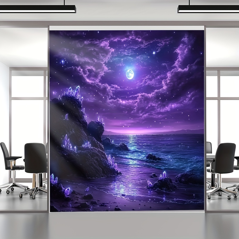 Purple Moon Ocean Night Wall M - Interior Design Hd recension och pris