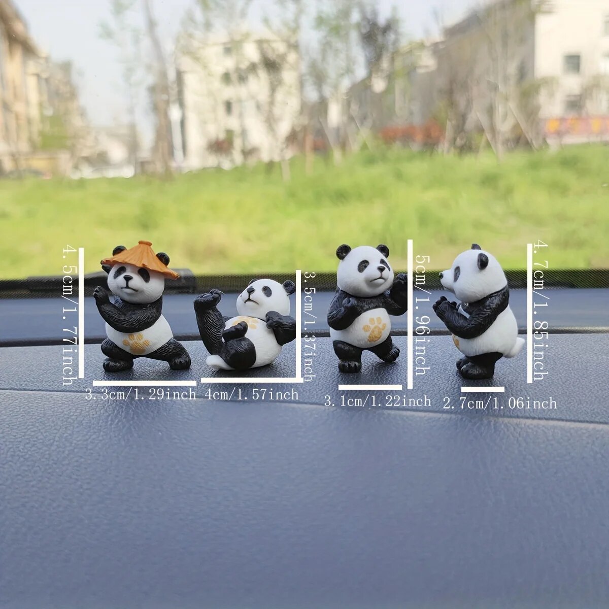 4pcs/set Panda Design Car Orna - Interior Design Concept recension och pris