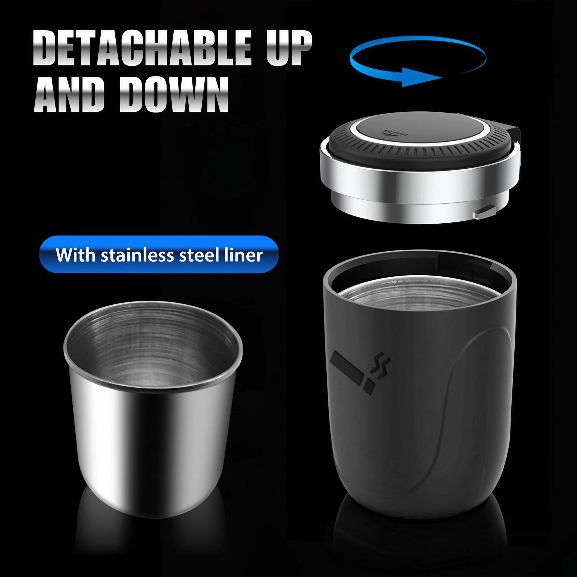Car Ashtray With Led Light Smo - Interior Design Concept recension och pris