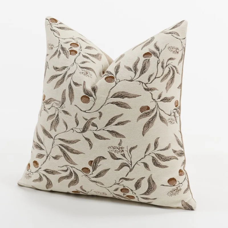 Cream Beige Chenille Botanical - Textured Throw Natural recension och pris