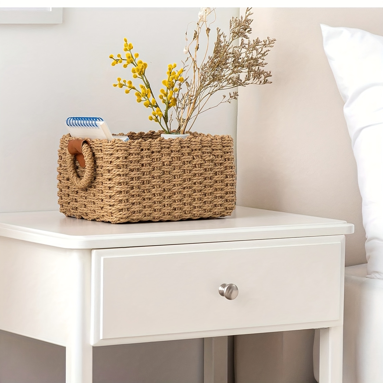 Woven Cosmetics Storage Basket - Woven Basket Set recension och pris
