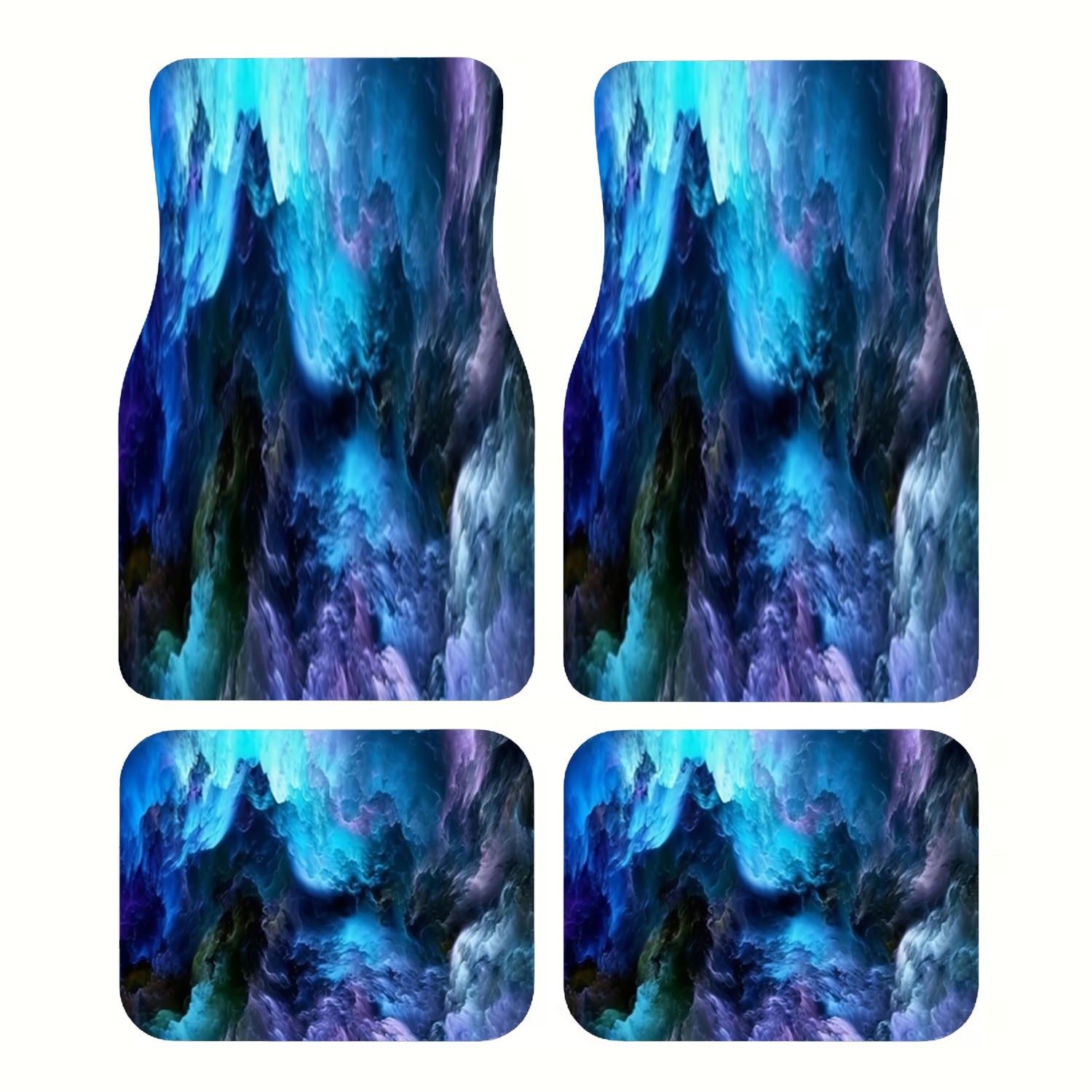 4pcs Car Floor Mats, Abstract  - Interior Design Landscape recension och pris