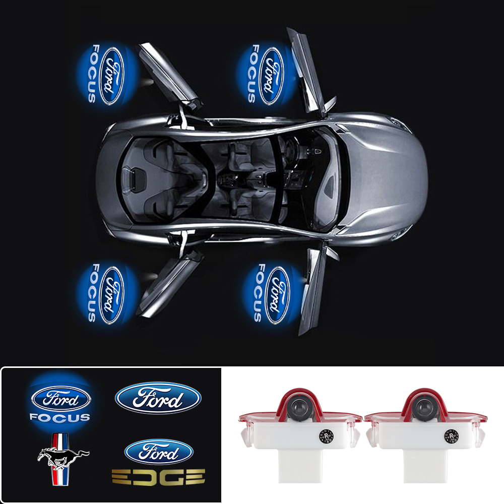 2pcs LED Car Logo Door Welcome - Interior Design Logo recension och pris
