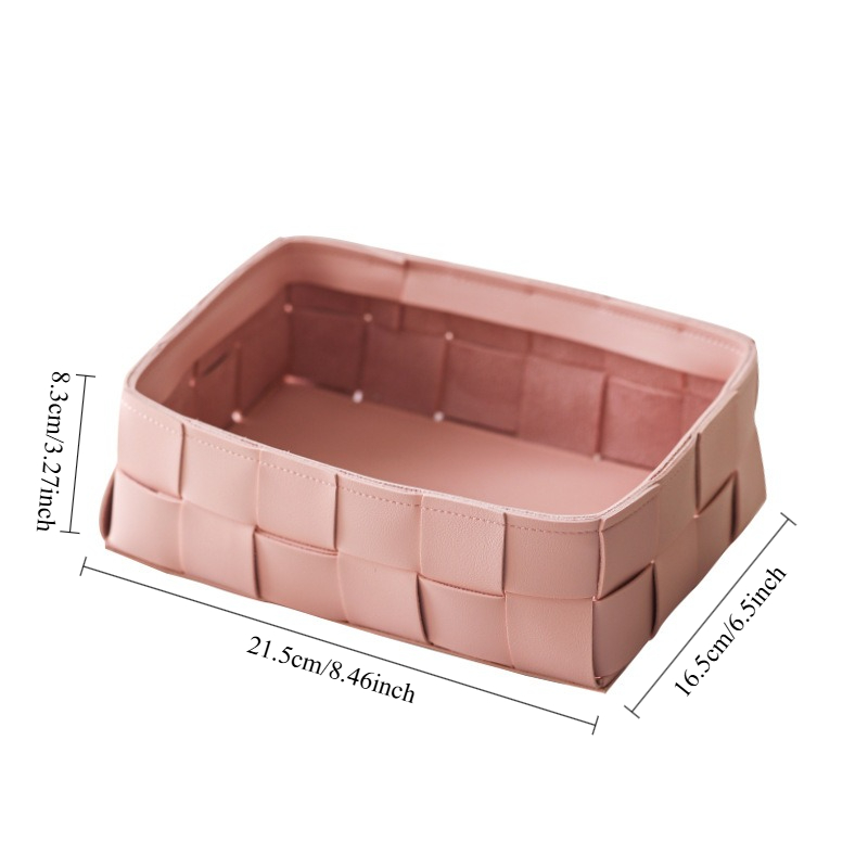 Simple Leather Woven Storage B - Woven Basket Set recension och pris