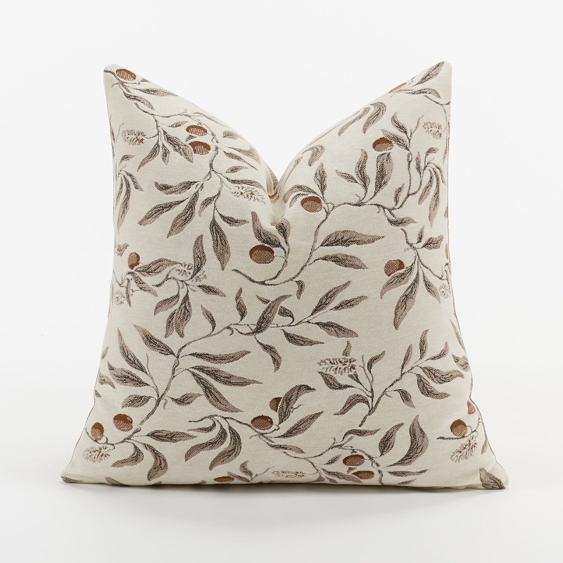Cream Beige Chenille Botanical - Textured Throw Natural recension och pris